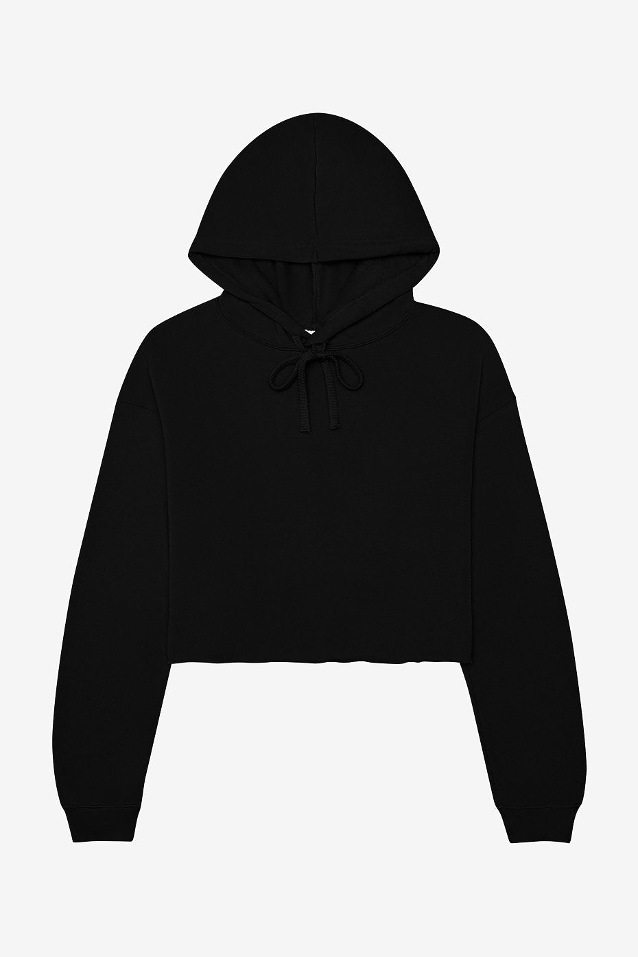 Women's stylish fleece cropped hoodie everyday outfit