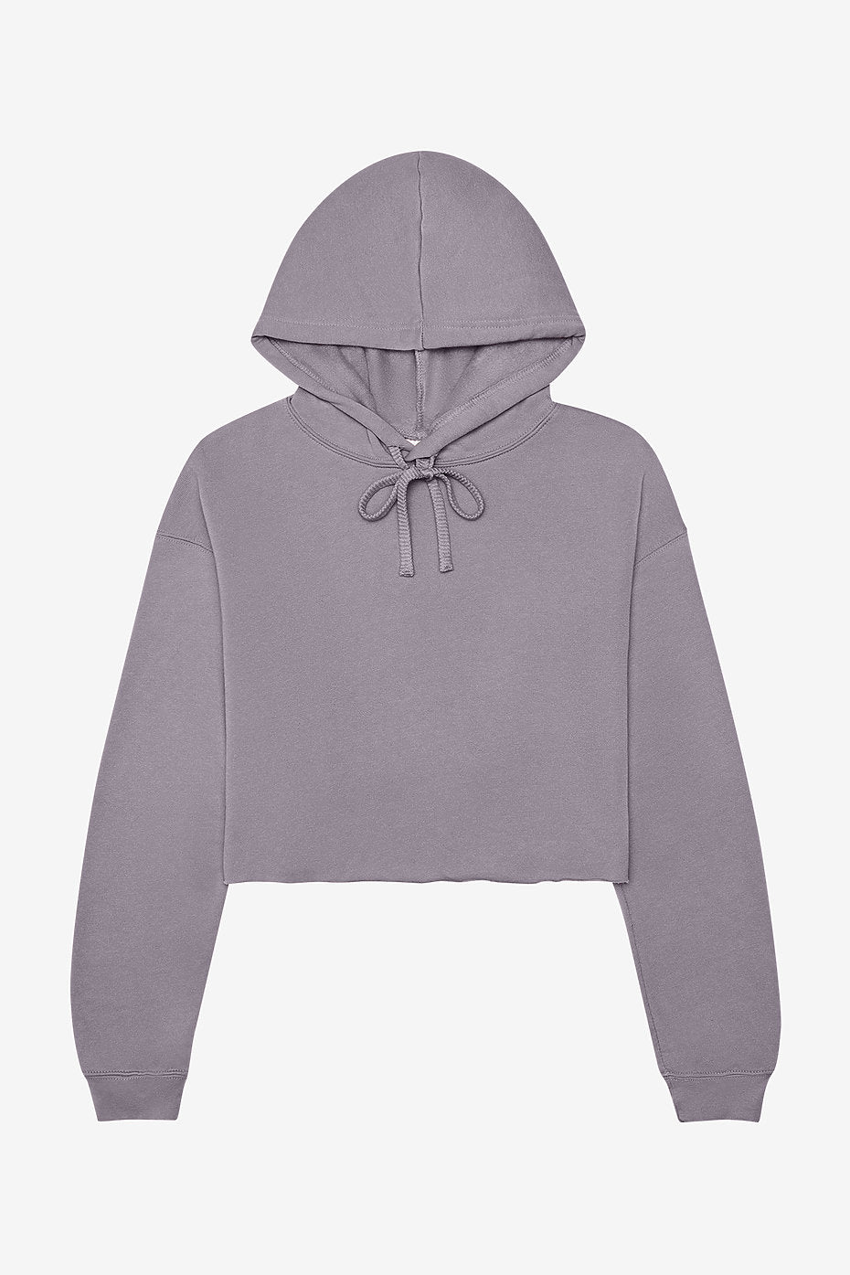 Stylish women's cropped fleece hoodie comfortable fit