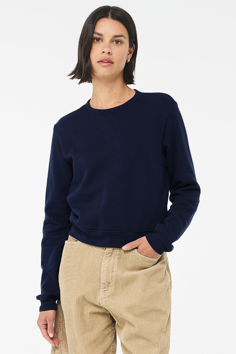 Women's Classic Cropped Crewneck Sweatshirt Bella+Canvas  7511