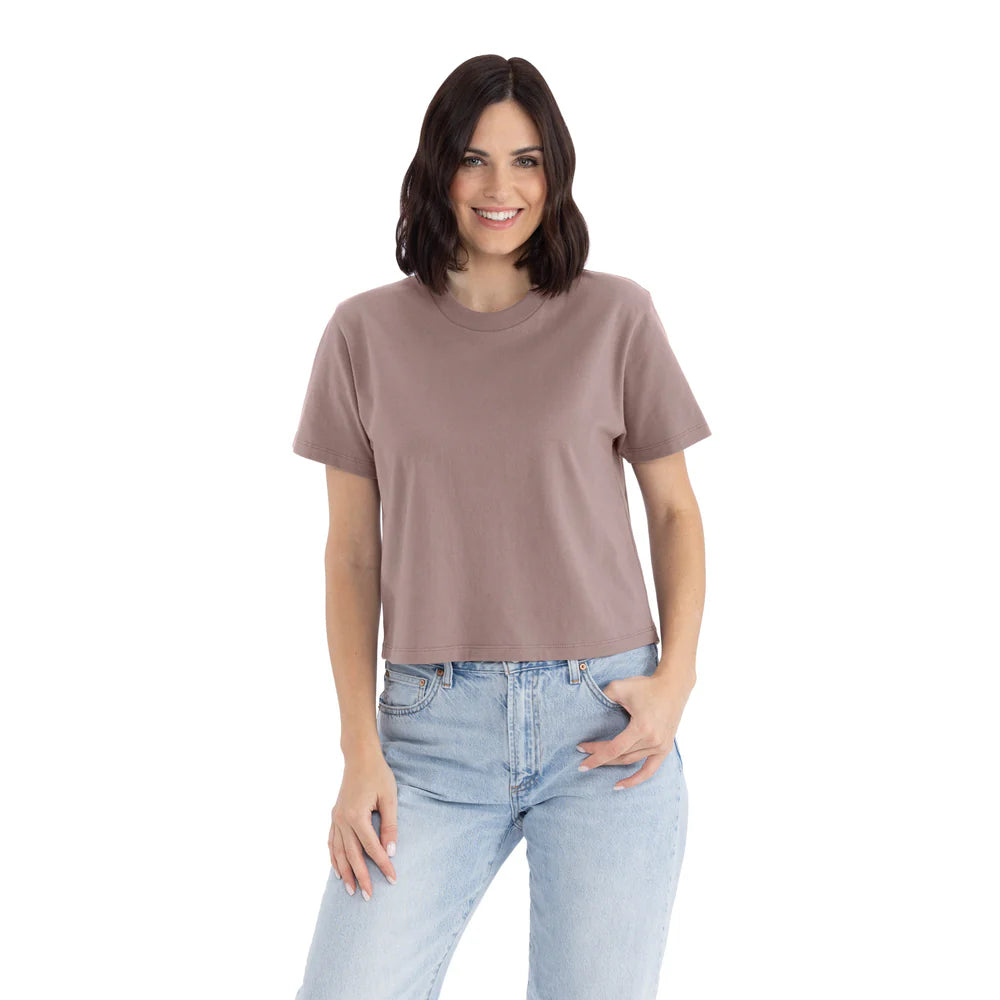 7610 Women's Heavyweight High Waist Boxy T-Shirt  Next Level