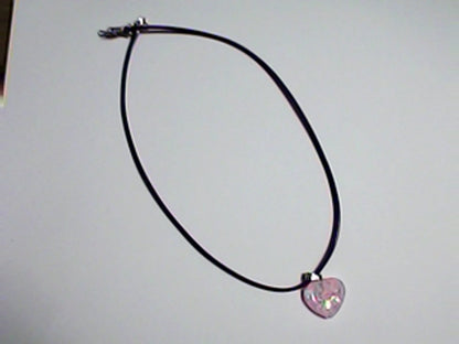 Necklaces on Purple Faux Leather Cord, Great for Her!