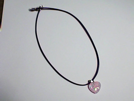 Necklaces on Purple Faux Leather Cord, Great for Her!