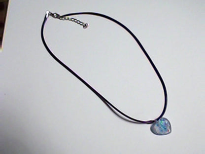 Necklaces on Purple Faux Leather Cord, Great for Her!