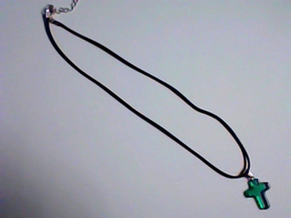 Faux Leather Black Necklaces with Crosses, Get yours Now Before they are Gone!!