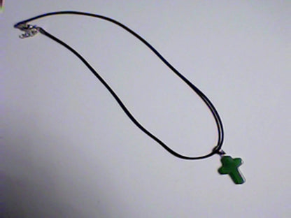 Faux Leather Black Necklaces with Crosses, Get yours Now Before they are Gone!!