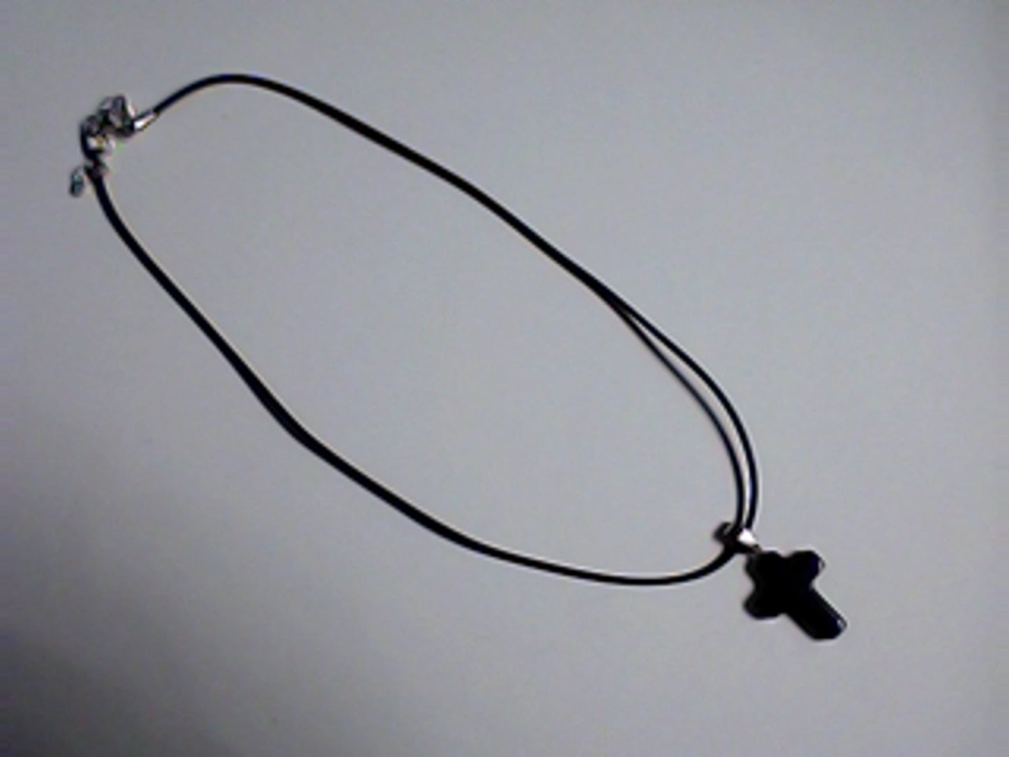 Faux Leather Black Necklaces with Crosses, Get yours Now Before they are Gone!!