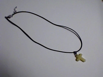 Faux Leather Black Necklaces with Crosses, Get yours Now Before they are Gone!!