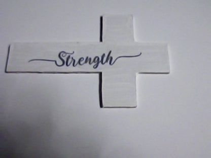 Handmade 4" Wooden Painted then Sublimated Crosses with Appreciation Words!