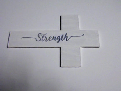 Handmade 4" Wooden Painted then Sublimated Crosses with Appreciation Words!