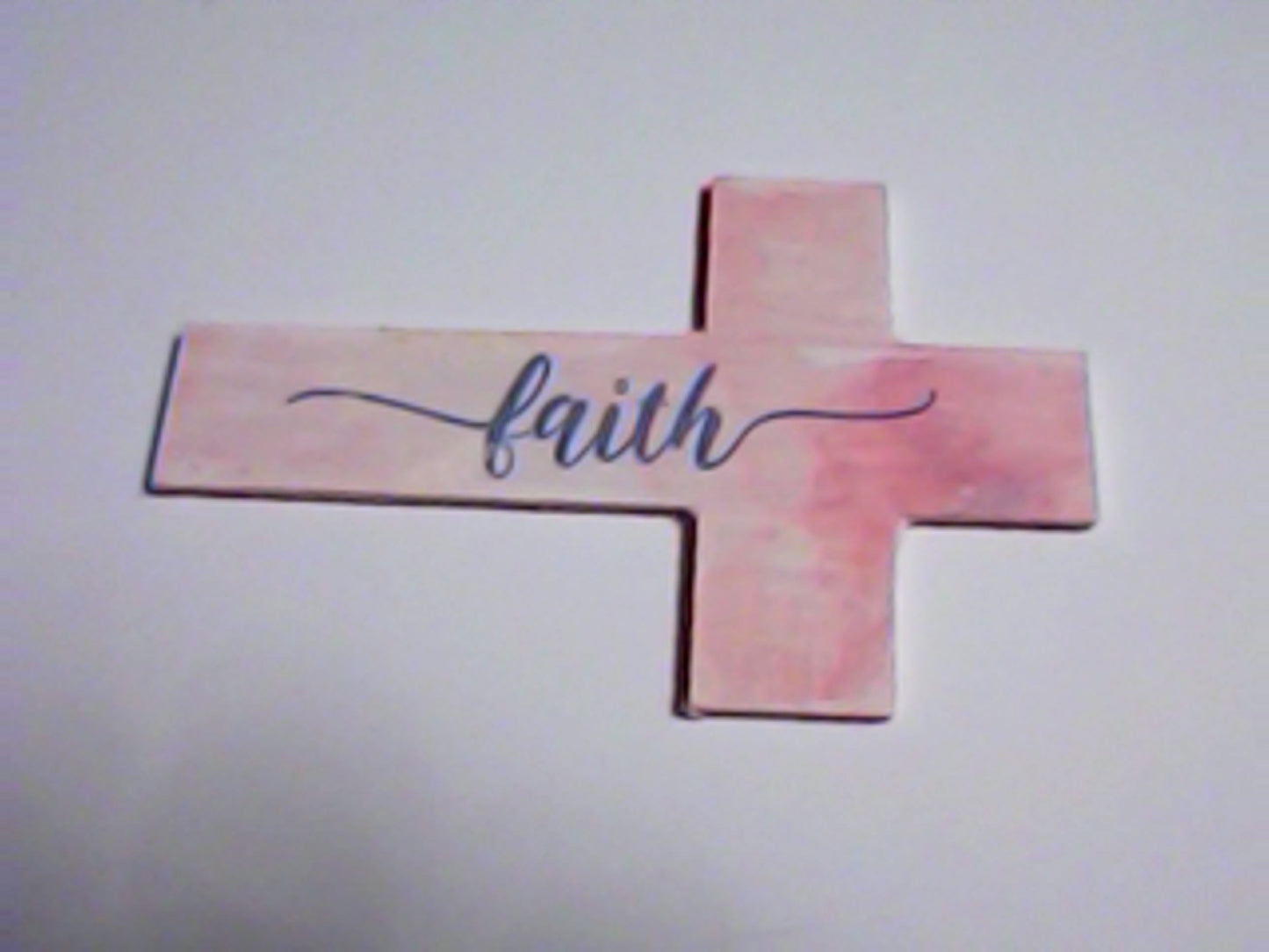Handmade 4" Wooden Painted then Sublimated Crosses with Appreciation Words!