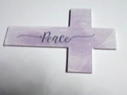 Handmade 4" Wooden Painted then Sublimated Crosses with Appreciation Words!