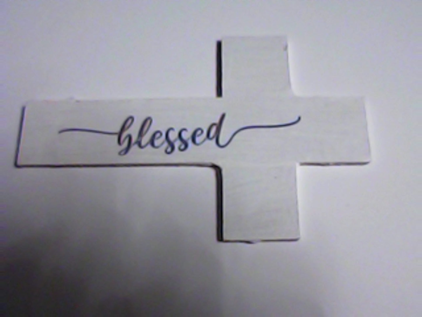 Handmade 4" Wooden Painted then Sublimated Crosses with Appreciation Words!