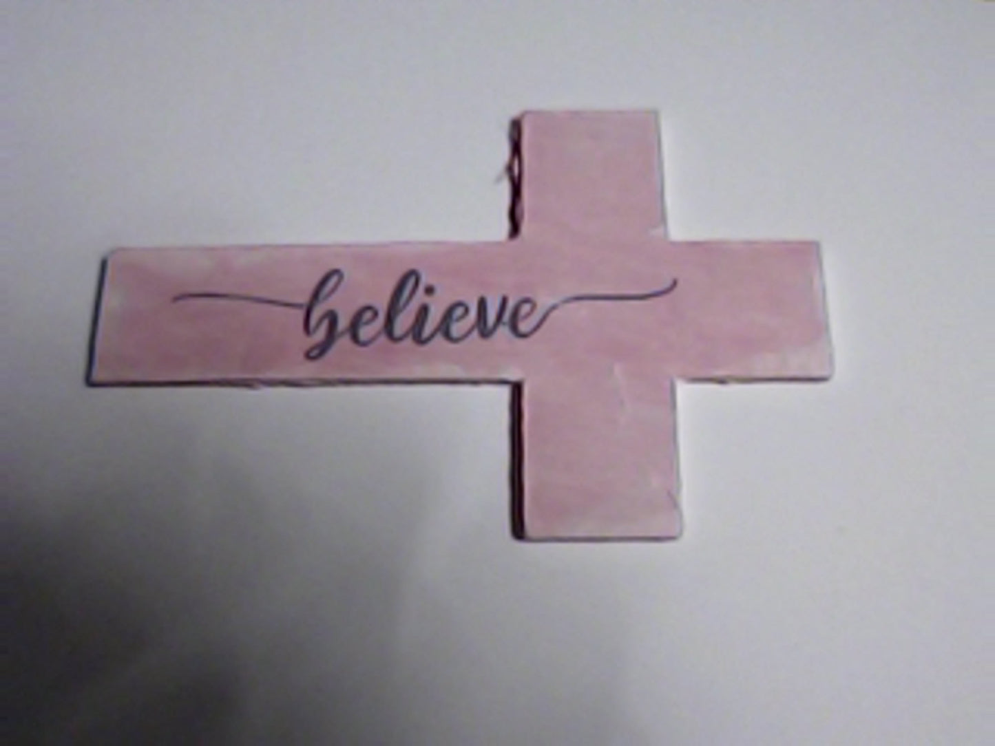 Handmade 4" Wooden Painted then Sublimated Crosses with Appreciation Words!