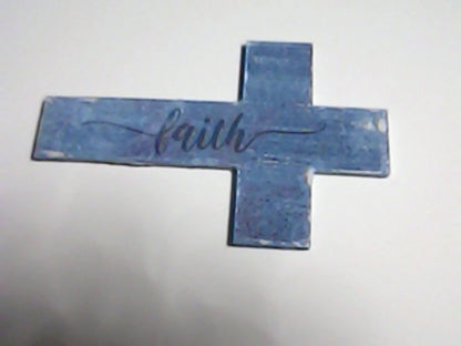Handmade 4" Wooden Painted then Sublimated Crosses with Appreciation Words!
