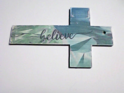 Handmade 4" Wooden Painted then Sublimated Crosses with Appreciation Words!