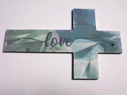 Handmade 4" Wooden Painted then Sublimated Crosses with Appreciation Words!