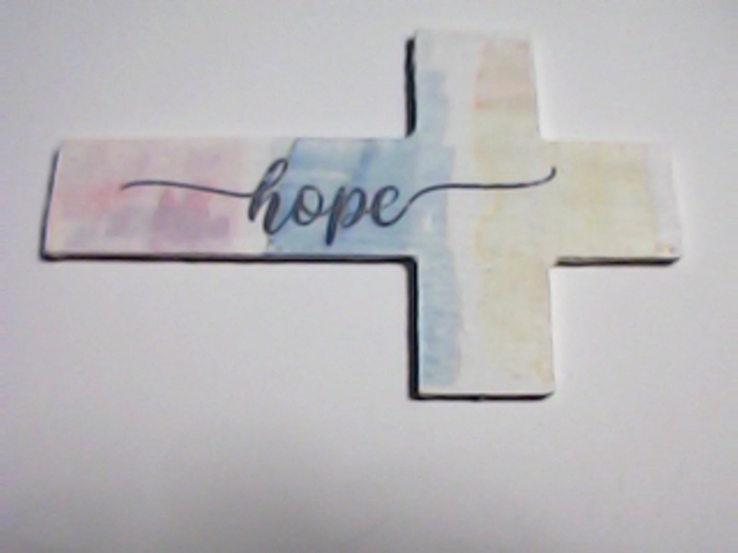 Handmade 4" Wooden Painted then Sublimated Crosses with Appreciation Words!