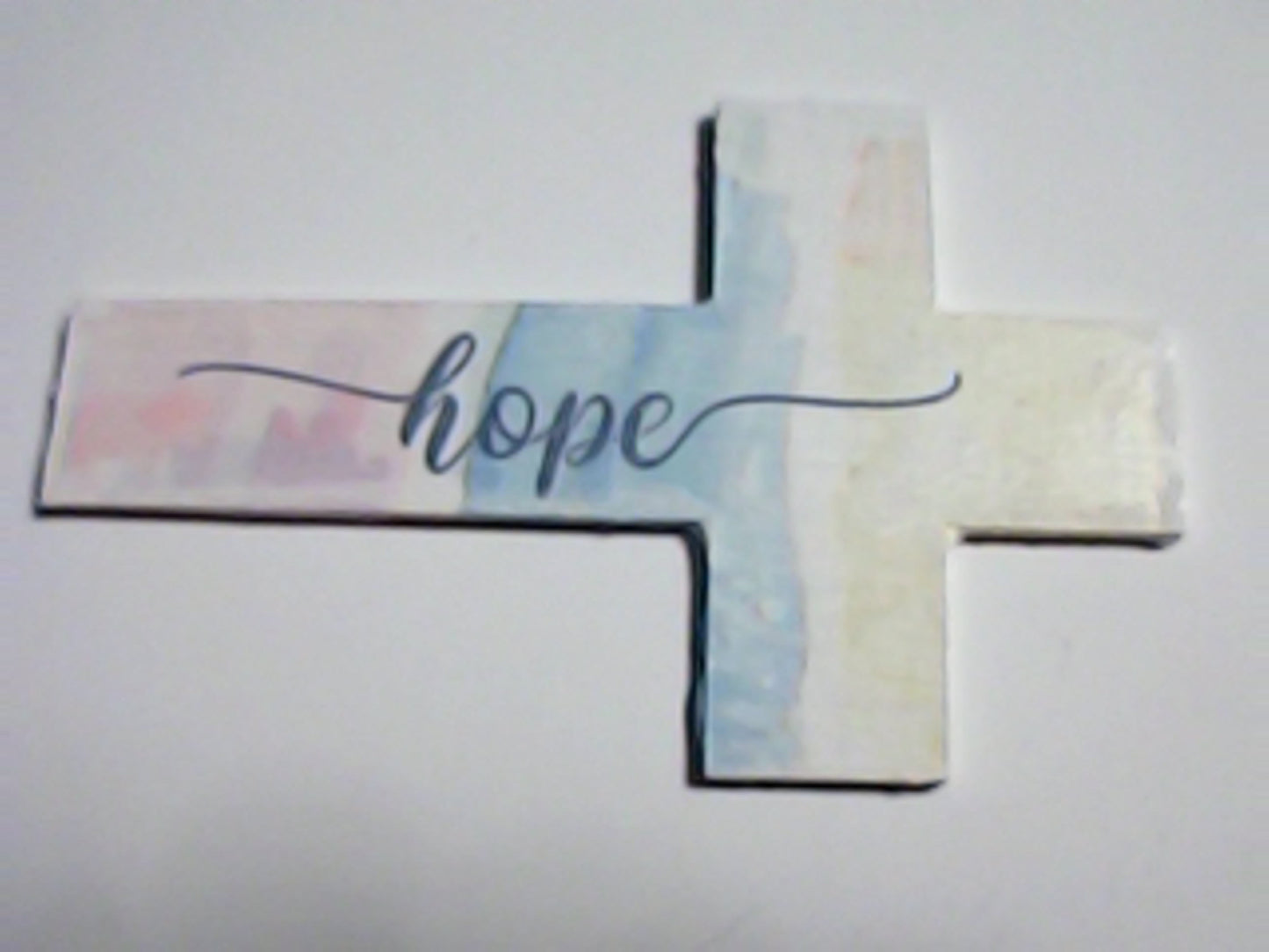 Handmade 4" Wooden Painted then Sublimated Crosses with Appreciation Words!