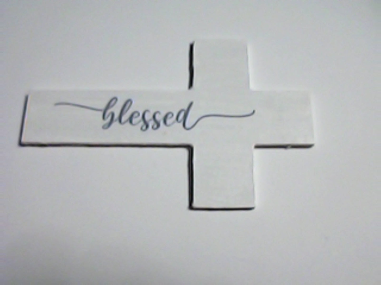 Handmade 4" Wooden Painted then Sublimated Crosses with Appreciation Words!