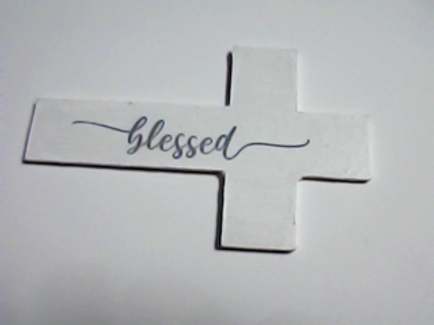 Handmade 4" Wooden Painted then Sublimated Crosses with Appreciation Words!
