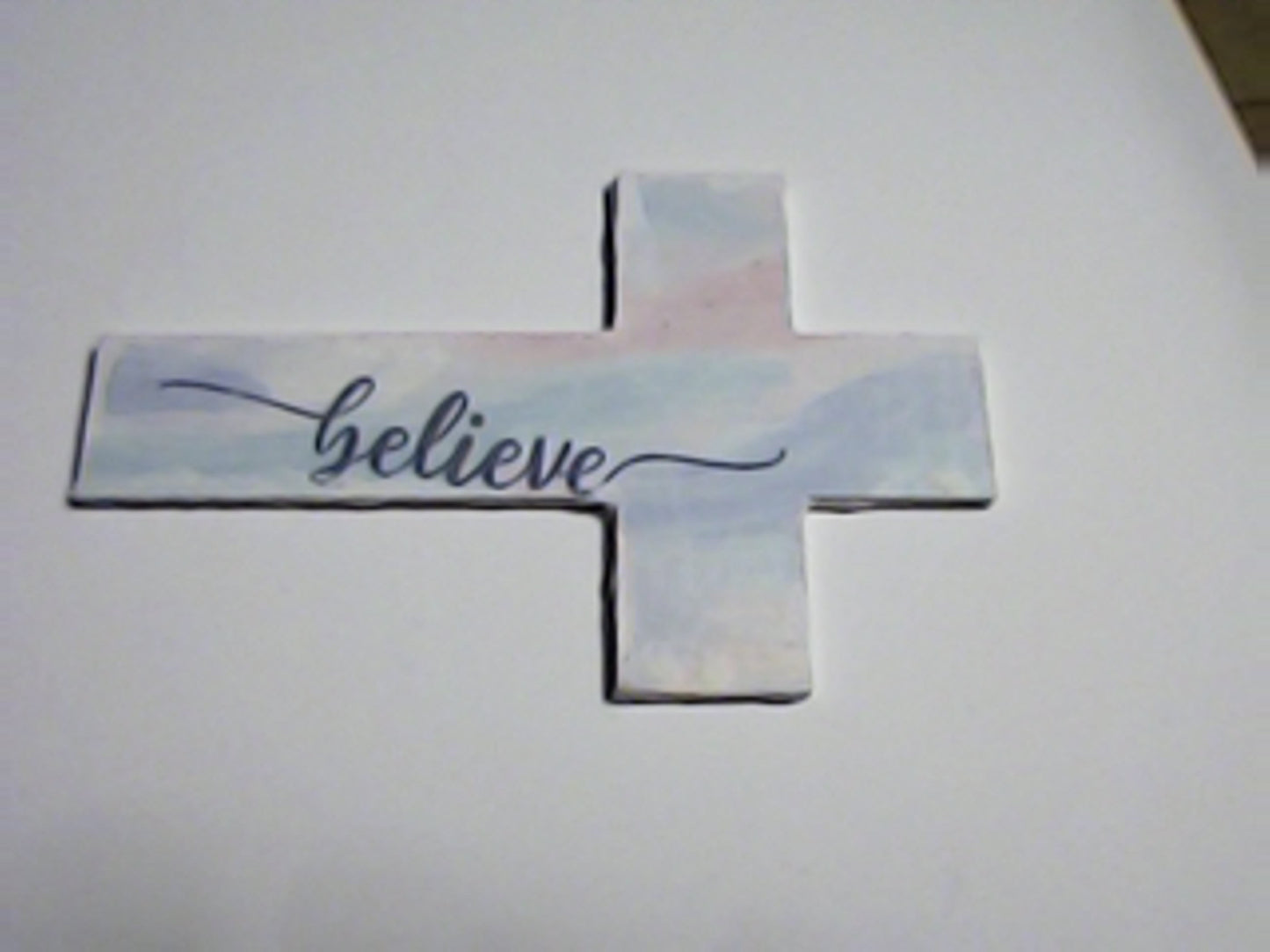 Handmade 4" Wooden Painted then Sublimated Crosses with Appreciation Words!
