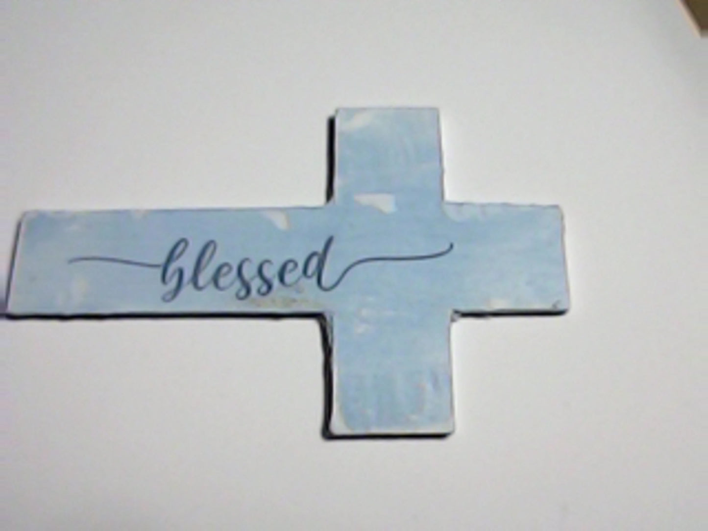Handmade 4" Wooden Painted then Sublimated Crosses with Appreciation Words!