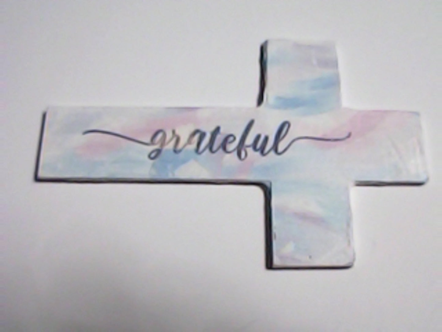 Handmade 4" Wooden Painted then Sublimated Crosses with Appreciation Words!