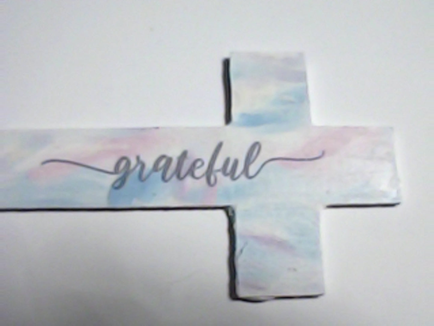 Handmade 4" Wooden Painted then Sublimated Crosses with Appreciation Words!