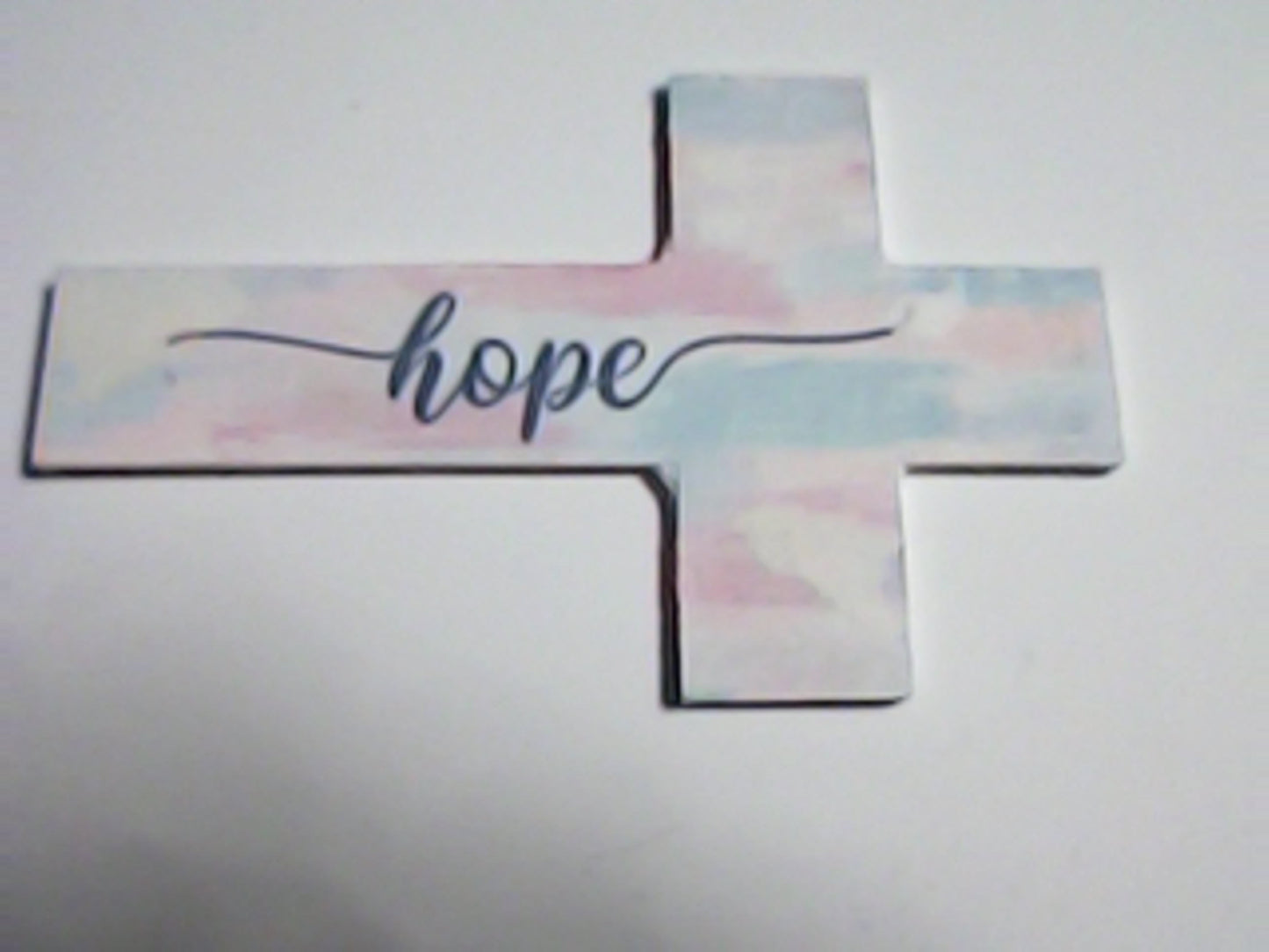 Handmade 4" Wooden Painted then Sublimated Crosses with Appreciation Words!