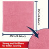 Pink microfiber Wash Cloth - Soft Durable & Absorbent (Copy)