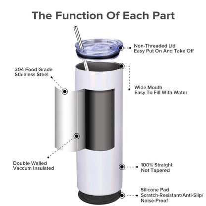 20oz Tumblers - Stainless Steel Durable Everyday use Hot and Cold Drinks