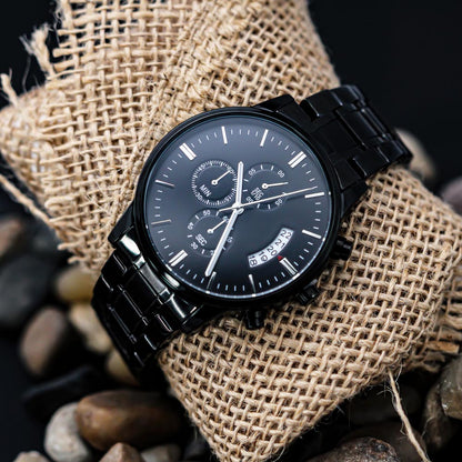 Chronograph Watch Perfect Gift for that Man in your Life - Engravable