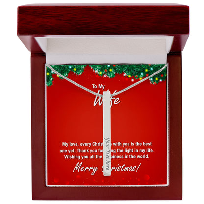4 Sided Engravable Necklace Put Your Words Where She Can See Them!