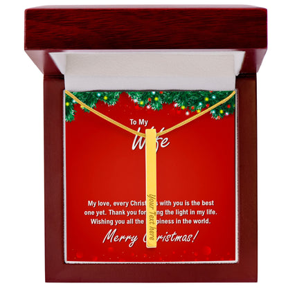 4 Sided Engravable Necklace Put Your Words Where She Can See Them!