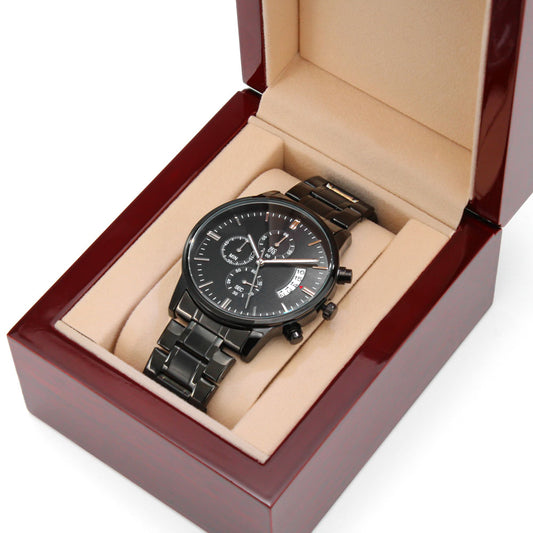 Chronograph Watch Perfect Gift for that Man in your Life - Engravable