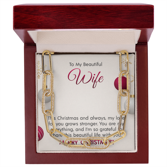 Paperclip Embellished Necklace - Perfect Gift