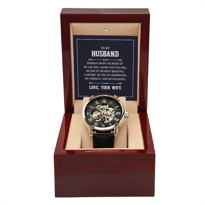 Men's Openwork Watch - Give Him the Luxury Watch He's Been Looking For!