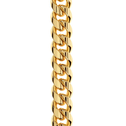 Cuban Link Chain in Gold or Silver - The Man in your Life Will Love It! - Engravable
