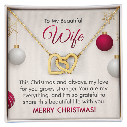 Interlocking Hearts Necklace for that Special Someone! Engravable