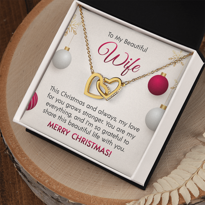 Interlocking Hearts Necklace for that Special Someone! Engravable