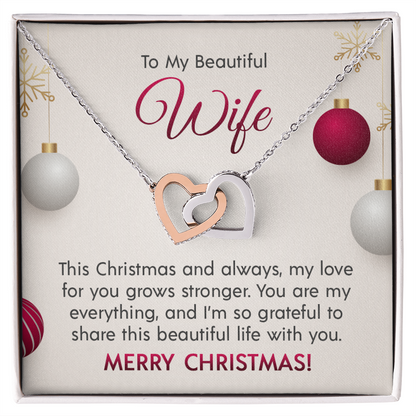 Interlocking Hearts Necklace for that Special Someone! Engravable