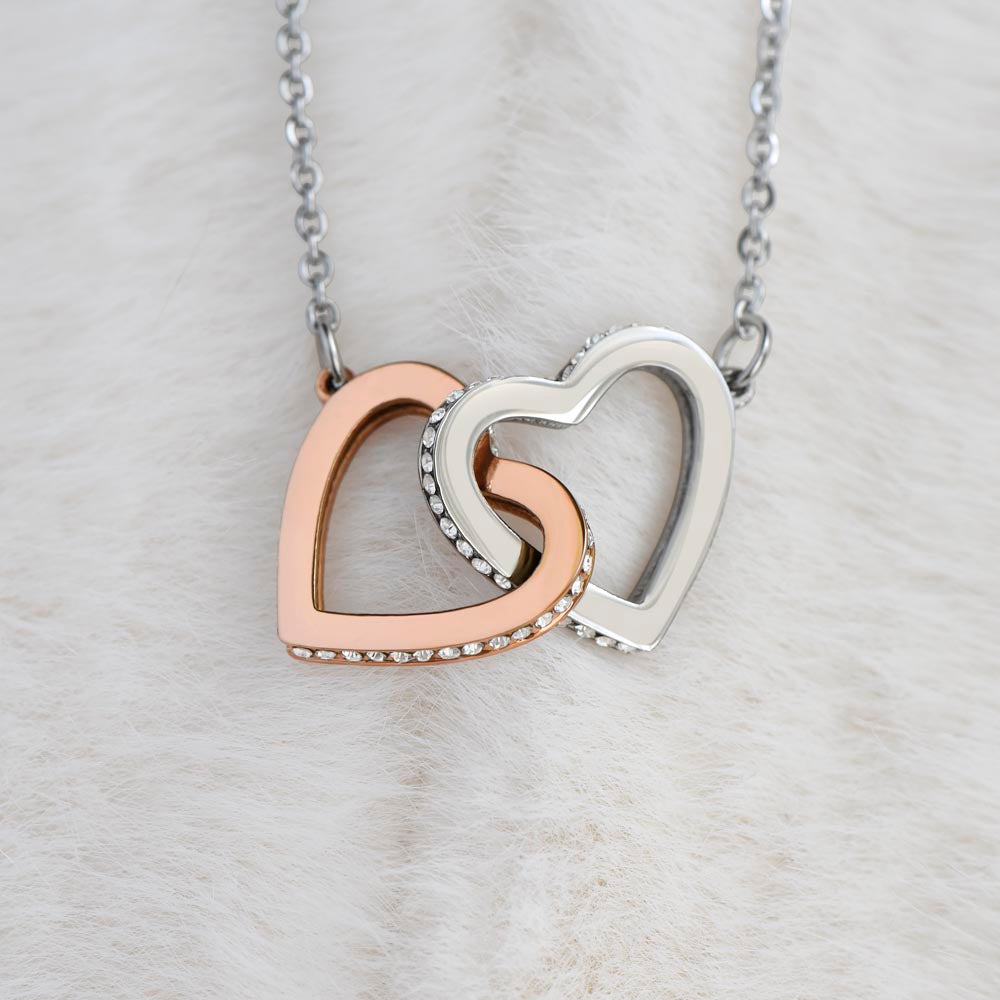 Interlocking Hearts Necklace for that Special Someone! Engravable