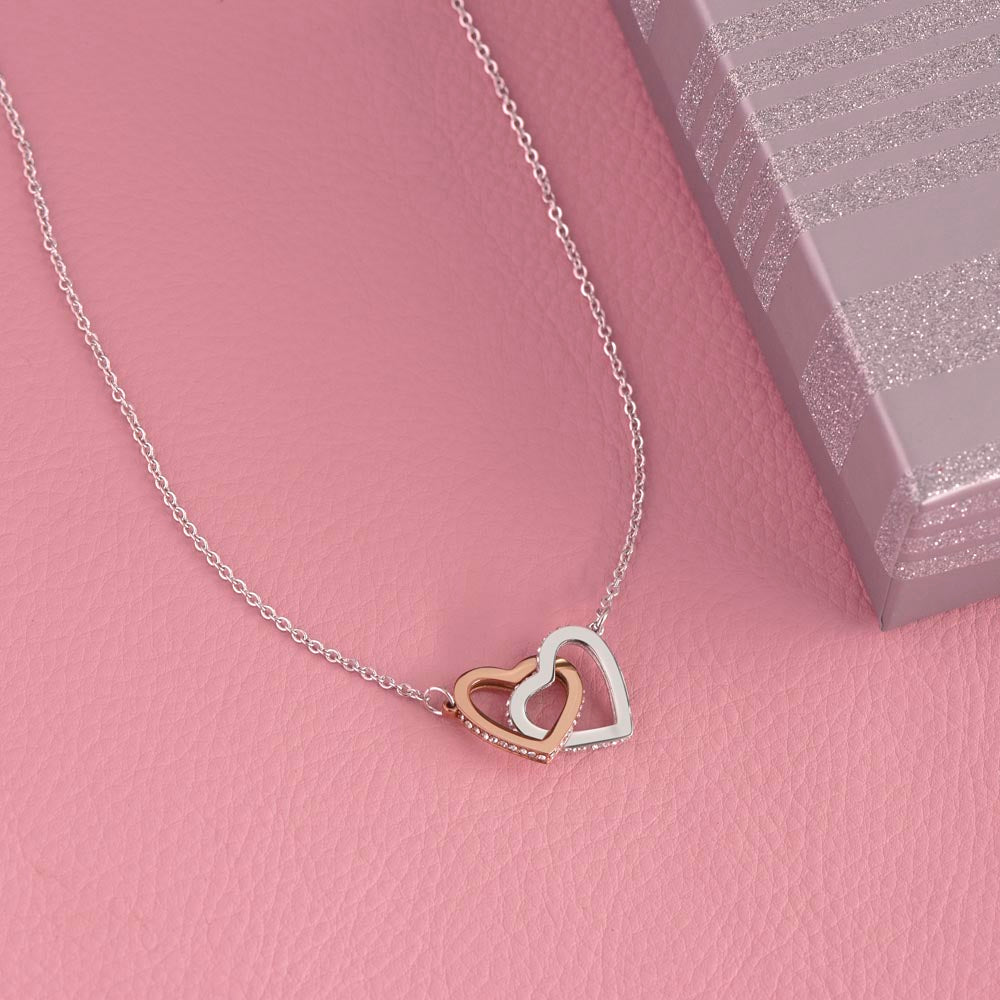 Interlocking Hearts Necklace for that Special Someone! Engravable
