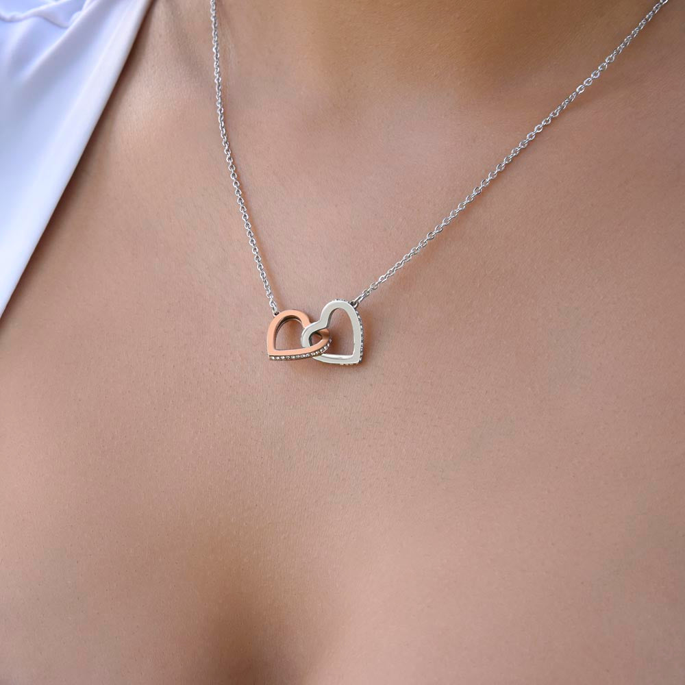 Interlocking Hearts Necklace for that Special Someone! Engravable