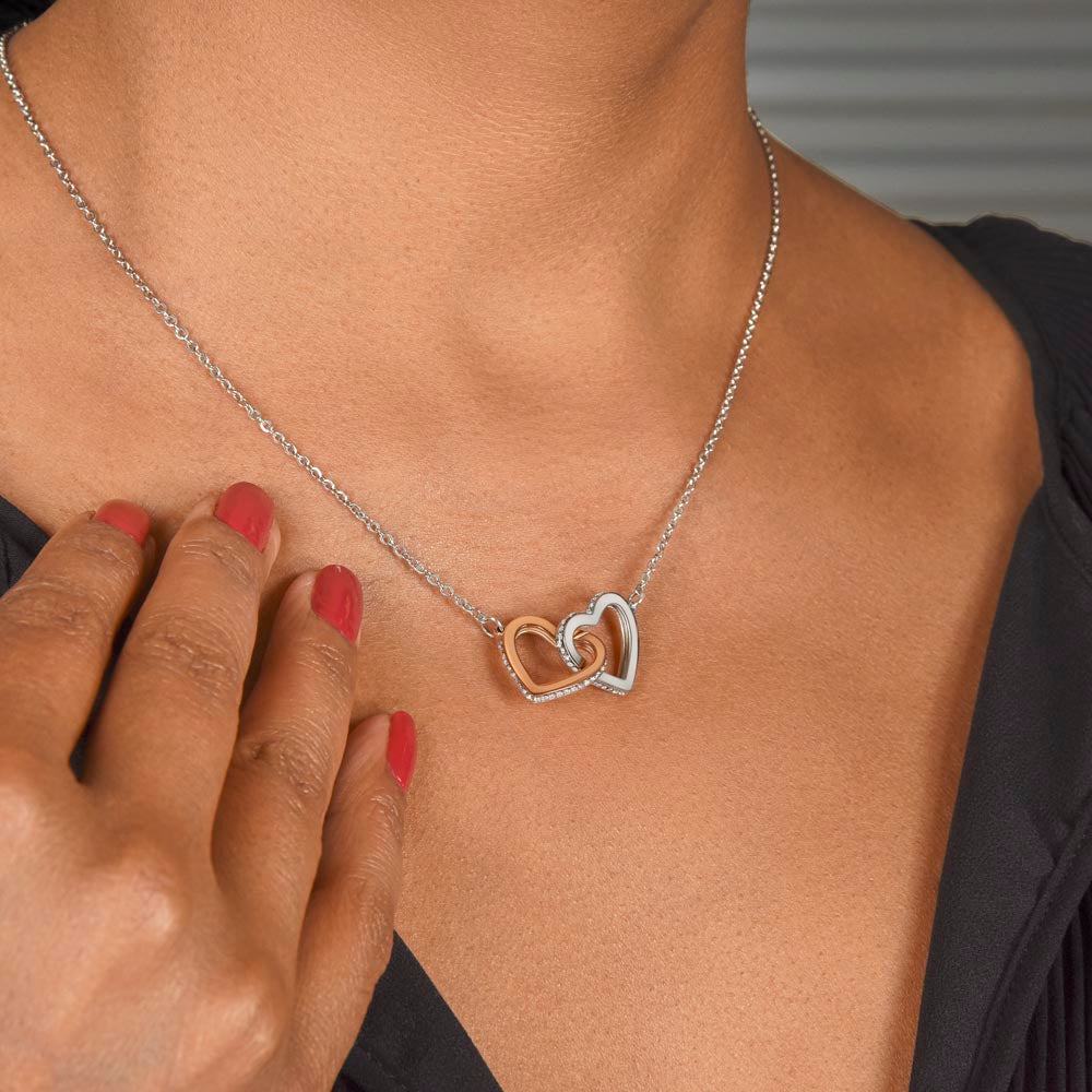 Interlocking Hearts Necklace for that Special Someone! Engravable