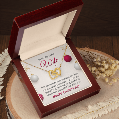 Interlocking Hearts Necklace for that Special Someone! Engravable