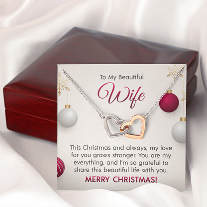 Interlocking Hearts Necklace for that Special Someone! Engravable