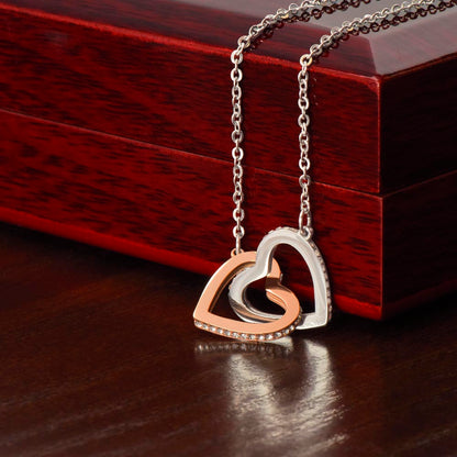 Interlocking Hearts Necklace for that Special Someone! Engravable