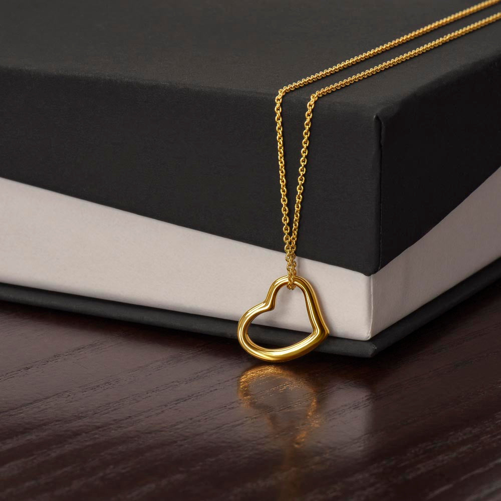 This Delicate Heart Says I Love You In all the Right Places!  Necklace