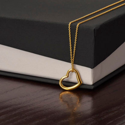 This Delicate Heart Says I Love You In all the Right Places!  Necklace